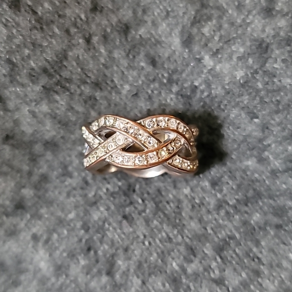 Crystal infinity ring Size 6 - Picture 3 of 4